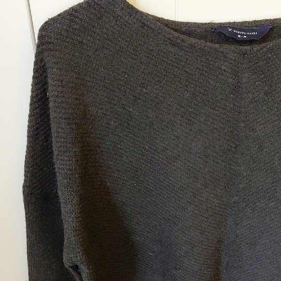 Denver Hayes Dark Gray Crew Neck Sweater - Picture 3 of 4